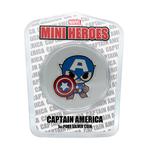 Silver Ounce 2021 Mini-Hero - Captain America: Photo Coin, Fiji, Silver Ounce 2021 Mini-Hero - Captain America / thumbnail