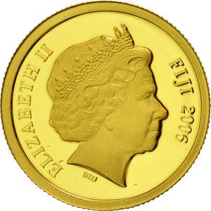 Fiji / Five Dollars 2006 Gold Nazca - obverse photo