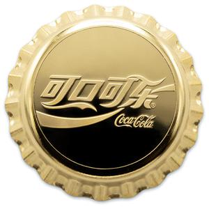 Fiji / Twenty-five Dollars Gold 2021 Coca-Cola China - reverse photo