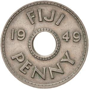 Fiji / Penny 1949 - reverse photo