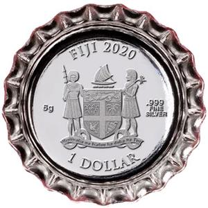 Fiji / One Dollar Silver 2020 Coca Cola Cap - obverse photo