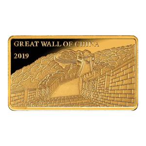 Fiji / Gold Half Gram 2019 Great Wall of China - reverse photo