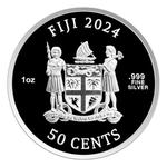 Fiji / Silver Ounce 2024 Mona Lisa - Van Gogh / Coloured Reverse - obverse photo