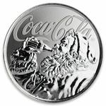 Silver Ounce 2019 Coca-Cola Santa Claus: Photo Coin, Fiji, Silver Ounce 2019 Coca-Cola Santa Claus / thumbnail