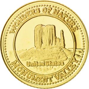 Fiji / Ten Dollars 2011 Gold Monument Valley - reverse photo