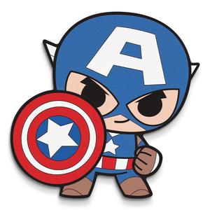 Fiji / Silver Ounce 2021 Mini-Hero - Captain America - reverse photo