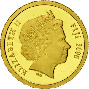 Fiji / Five Dollars 2006 Gold Bermuda Triangle - obverse photo