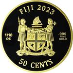 Fiji / Gold Tenth-Ounce 2023 Cats - obverse photo
