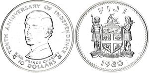 Fiji / Silver Ounce 1980 Anniversary of Independence - obverse photo