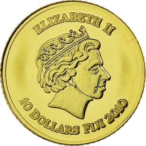 Fiji / Ten Dollars 2010 Ancient Egypt Horus - reverse photo