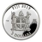 Silver Ounce 2019 Coca-Cola - Polar Bear: Photo Coin, Fiji, Silver Ounce 2019 Coca-Cola - Polar Bear / thumbnail