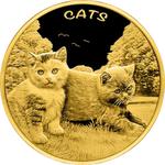 Fiji / Gold Ounce 2024 Cats - reverse photo