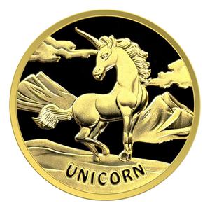 Fiji / Gold Ounce 2023 Unicorn - reverse photo