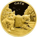 Fiji / Gold Tenth-Ounce 2024 Cats - reverse photo