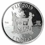 Silver Ounce 2019 Coca-Cola Santa Claus: Photo Coin, Fiji, Silver Ounce 2019 Coca-Cola Santa Claus / thumbnail