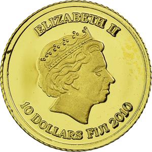 Fiji / Ten Dollars 2010 Ancient Egypt Nefertiti - reverse photo
