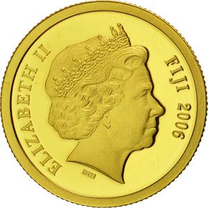 Fiji / Five Dollars 2006 Gold Transylvania - obverse photo
