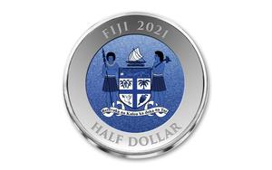 Fiji / Half Dollar 2021 Hubble Telescope - obverse photo
