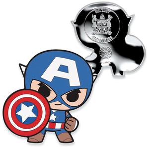 Fiji / Silver Ounce 2021 Mini-Hero - Captain America - obverse photo
