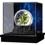 Silver Three Ounces 2016 Green Dragon: Photo Coin, Fiji, Silver Three Ounces 2016 Green Dragon / thumbnail