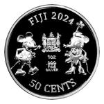 Silver Ounce 2024 Steamboat Willie: Photo 2024 1oz Fiji Steamboat Willie .999 Silver BU Coin / thumbnail