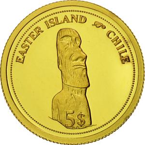 Fiji / Five Dollars 2006 Easter Island - reverse photo