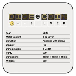 Fiji / Silver Ounce 2025 Year of the Snake, Dice - obverse photo