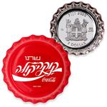 One Dollar Silver 2020 Coca-Cola Cap - Israel: Photo Coin, Fiji, One Dollar Silver 2020 Coca-Cola Cap - Israel / thumbnail