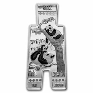 Fiji / Silver Kilo 2022 Spade Money Shape - Panda - reverse photo