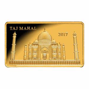 Fiji / Gold Half Gram 2017 India - Taj Mahal - reverse photo