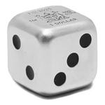 Silver Ounce 2025 Year of the Snake, Dice: Photo 2025 1 oz Fiji Lunar Year of the Snake .999 Silver Antique Dice Coin / thumbnail