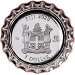 One Dollar Silver 2020 Coca-Cola Cap - Thailand: Photo Coin, Fiji, One Dollar Silver 2020 Coca-Cola Cap - Thailand / thumbnail