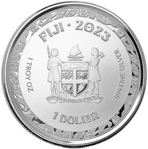 Fiji / Silver Ounce 2023 Koi Fish - obverse photo