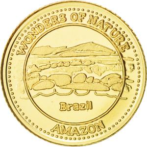 Fiji / Ten Dollars 2011 Gold Amazon - reverse photo