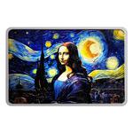 Silver Two Ounces 2024 Mona Lisa - Van Gogh: Photo Coin, Fiji, Silver Two Ounces 2024 Mona Lisa and Van Gogh / thumbnail