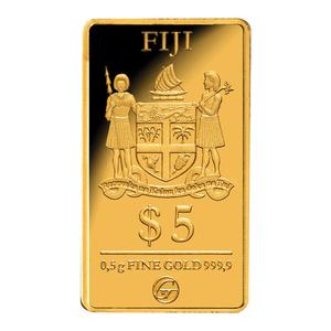 Fiji / Gold Half Gram 2018 Paris - Eiffel Tower - obverse photo