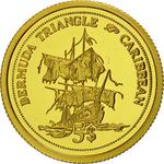 Five Dollars 2006 Gold Bermuda Triangle: Photo Coin, Fiji, Five Dollars 2006 Gold Bermuda Triangle / thumbnail