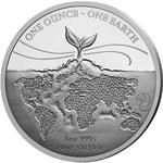 Silver Ounce 2022 One Earth: Photo Coin, Fiji, Silver Ounce 2022 One Earth / thumbnail