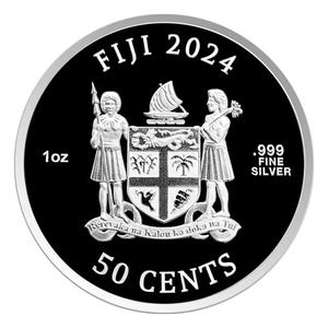 Fiji / Silver Ounce 2024 Mona Lisa - Van Gogh - obverse photo