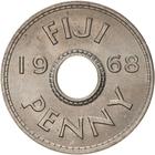 Penny 1968: Photo Museums Victoria Collections: Coin - 1 Penny, Fiji, 1968 / thumbnail