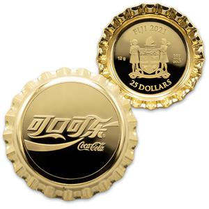 Fiji / Twenty-five Dollars Gold 2021 Coca-Cola China - obverse photo
