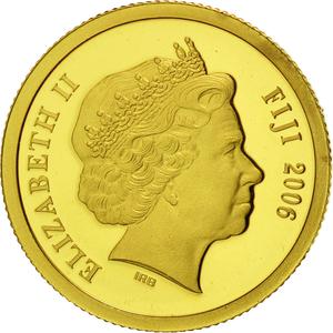 Fiji / Five Dollars 2006 Gold Stonehenge - obverse photo