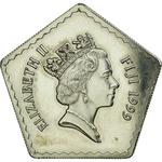 Five Dollars 1999 Millennium: Photo Coin, Fiji, Five Dollars 1999 Millennium / thumbnail
