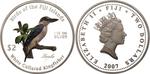 Silver Ounce 2007 White Collared Kingfisher: Photo Coin, Fiji, Silver Ounce 2007 White Collared Kingfisher / thumbnail