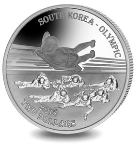 Fiji / Silver Ounce 2017 Winter Olympics - Ice Sports - reverse photo
