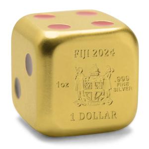 Fiji / Silver Ounce 2024 Year of the Dragon, Dice - obverse photo