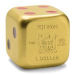 Silver Ounce 2024 Year of the Dragon, Dice: Photo Coin, Fiji, Silver Ounce 2024 Year of the Dragon, Dice / thumbnail