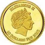 Ten Dollars 2010 Gold Earth: Photo Coin, Fiji, Ten Dollars 2010 Earth / thumbnail