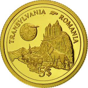 Fiji / Five Dollars 2006 Gold Transylvania - reverse photo