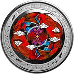 Fiji / Silver Ounce 2023 Koi Fish / Coloured Proof - reverse photo